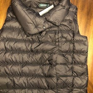 NWT Lauren Ralph Lauren Funnel Neck Puffer Vest